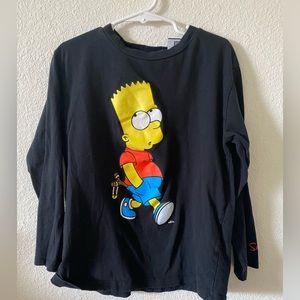 Zara The Simpsons Bart Shirt Glow in The Dark Size 7 Kids